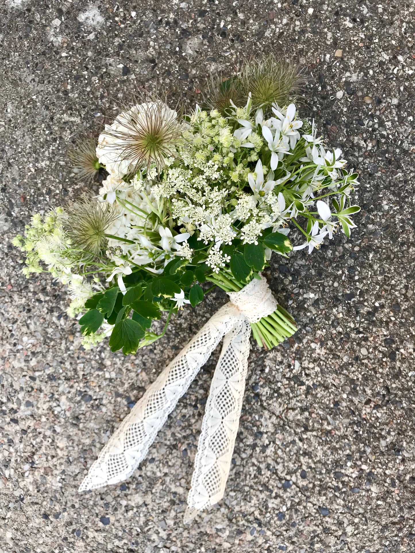 Brudebuket, Hvide Blomster