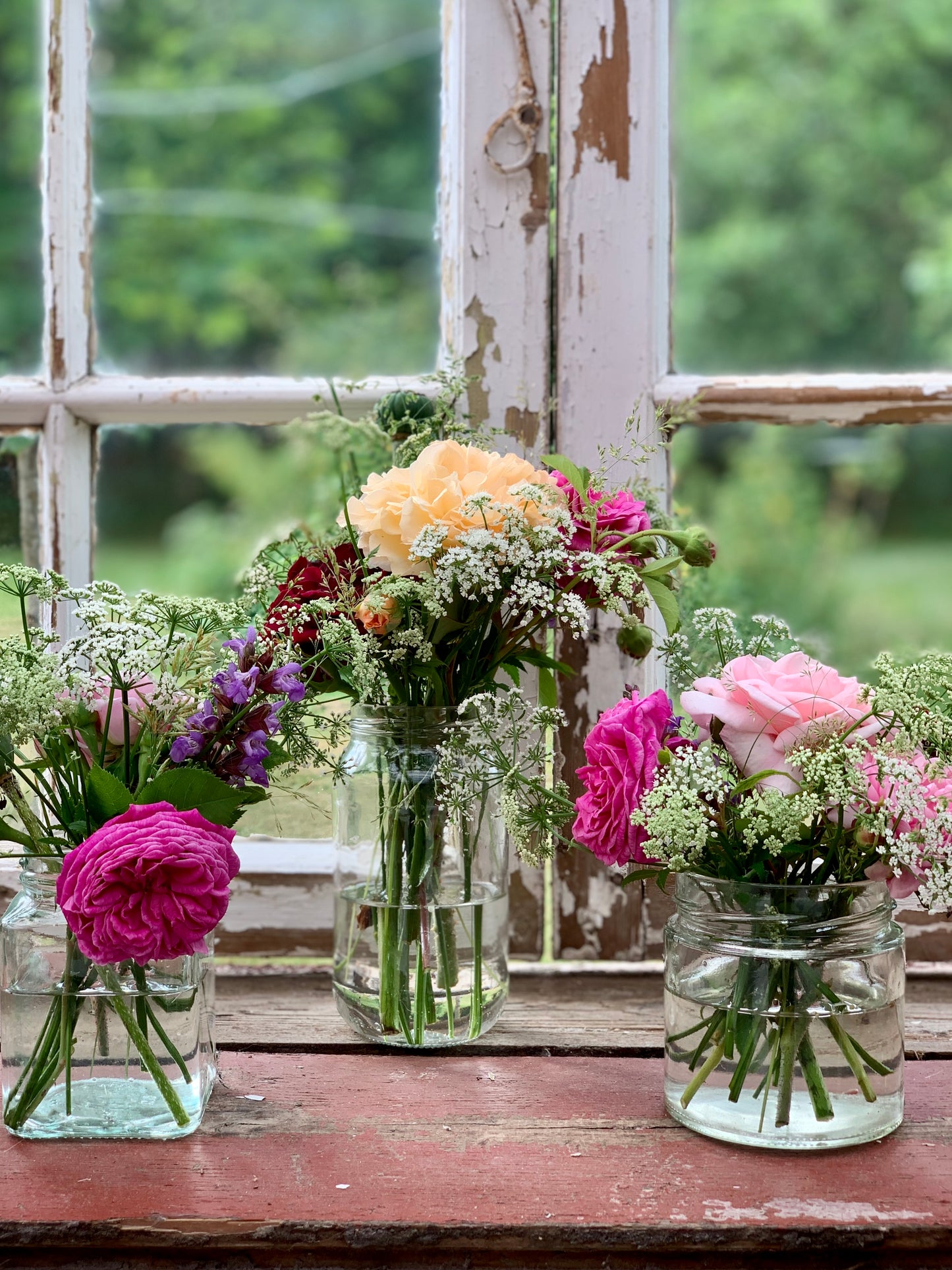 Blomster i Konservesglas, Boheme, Stor
